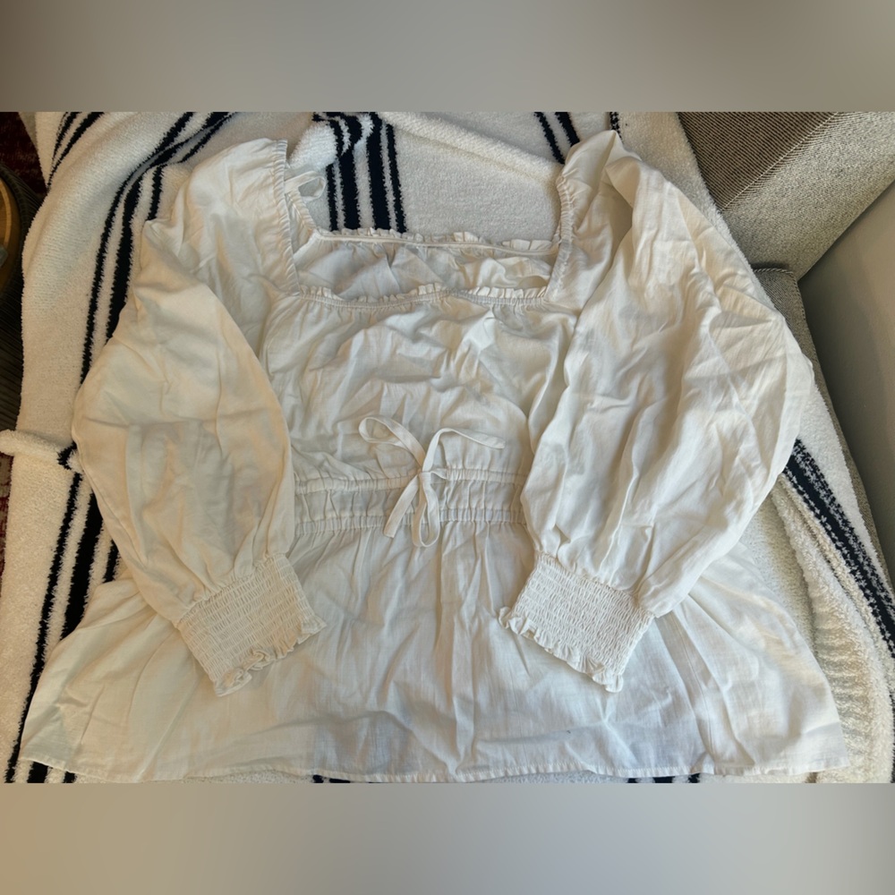 White Peasant Blouse